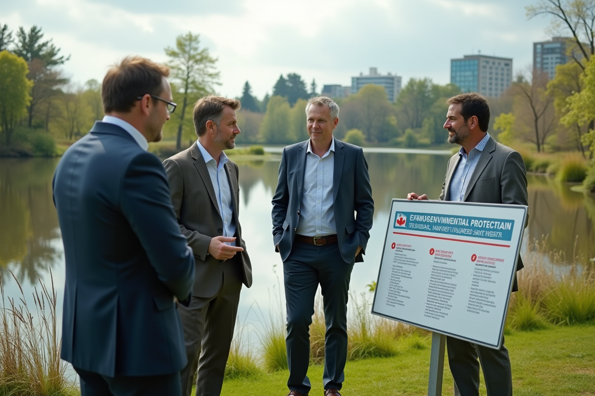 Groupe de professionnels près d